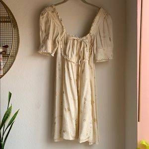 Moon and stars poof shoulder dress